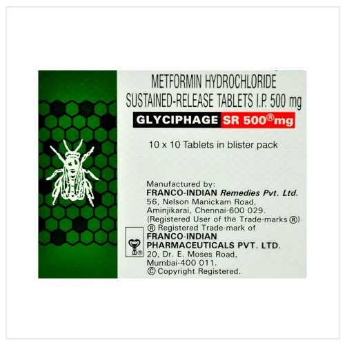 글리시파지 500mg~1000mg 메트포르민 Glyciphage
